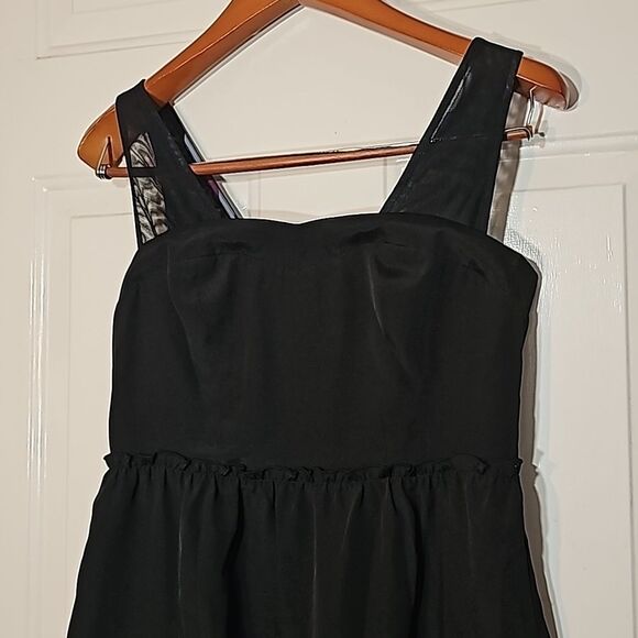 BCBGeneration Black Dress with Colorful Geometric Pattern Size 4 - Picture 5 of 9